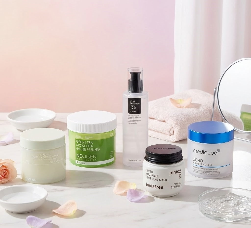 Descubre los exfoliantes coreanos que unifican el tono de tu piel sin causar irritación.✨