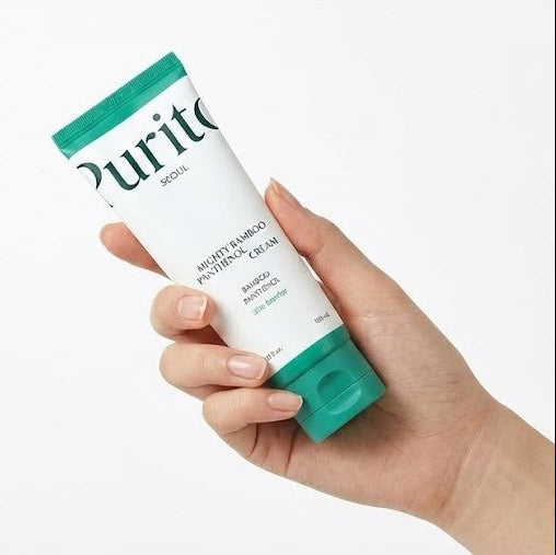 Purito - Mighty Bamboo Panthenol Cream (100ml) - Crema para la barrera cutánea, hidratación y piel sensible