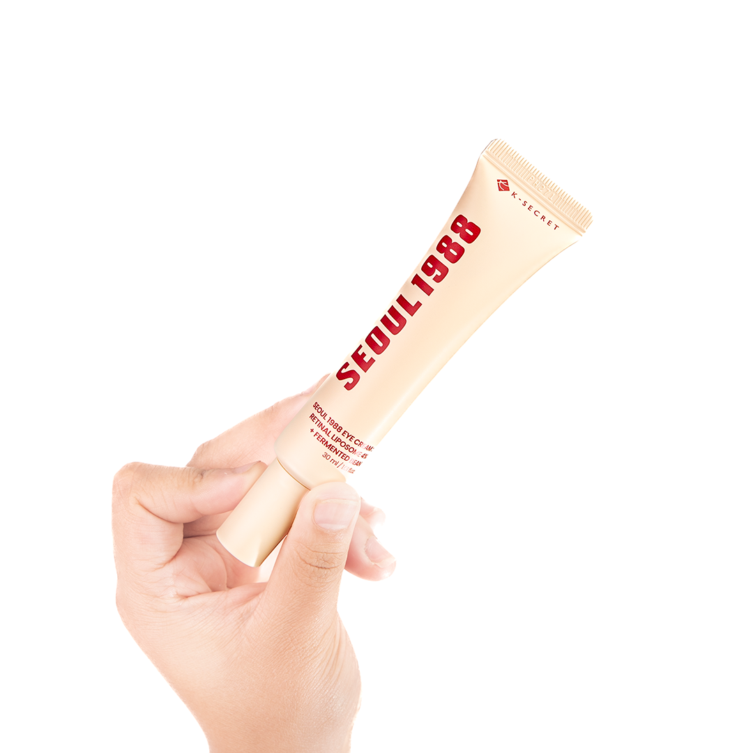 K-Secret Seoul 1988 - Retinal Liposome 4% + Fermented Bean (15 g) – Contorno de ojos coreana anti-edad e iluminadora para todo tipo de piel