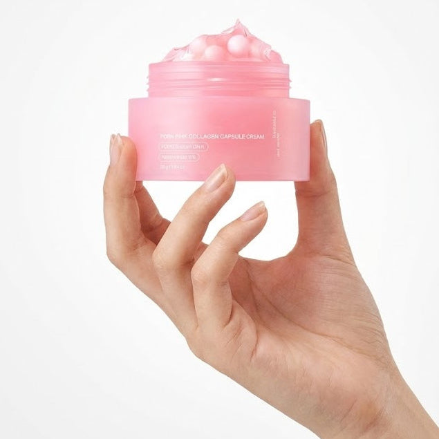 Medicube - PDRN Pink Collagen Capsule Cream (55g) - Crema que da firmeza, elasticidad y brillo