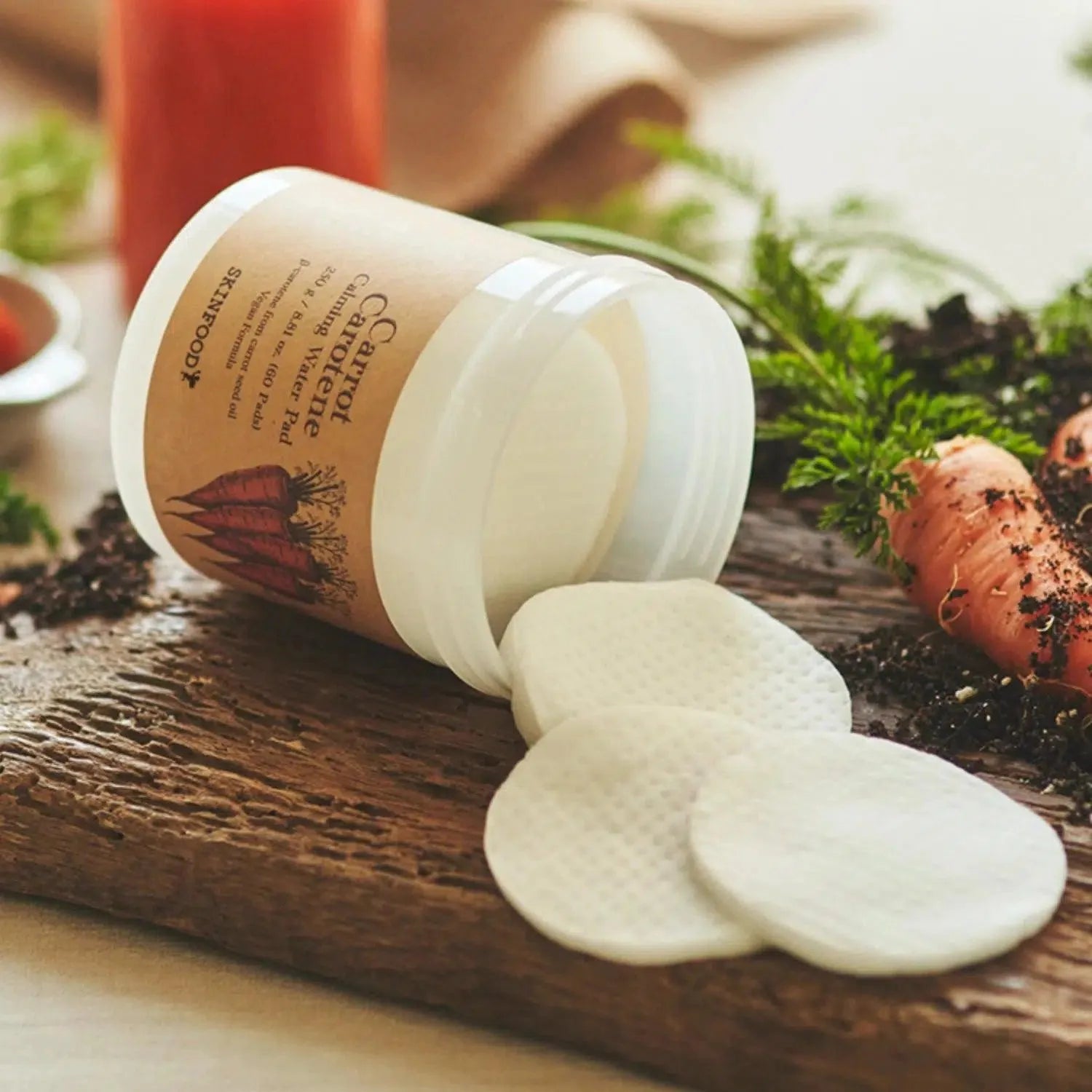 Carrot Carotene Calming Water Pad 60EA - Chok Chok Beauty