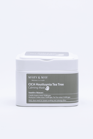 CICA Houttuynia Tea Tree Calming Mask (30 mascarillas) - Chok Chok Beauty