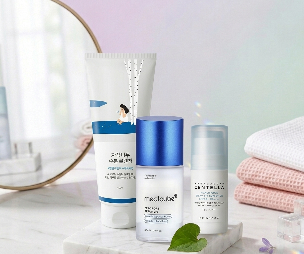 Rutina K-Beauty de 3 Pasos para Controlar la Zona T