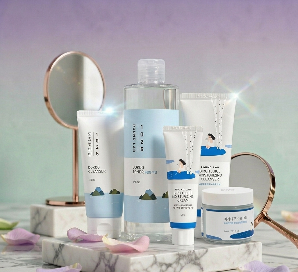 Rutina de skincare con Round Lab: El secreto de la hidratación coreana