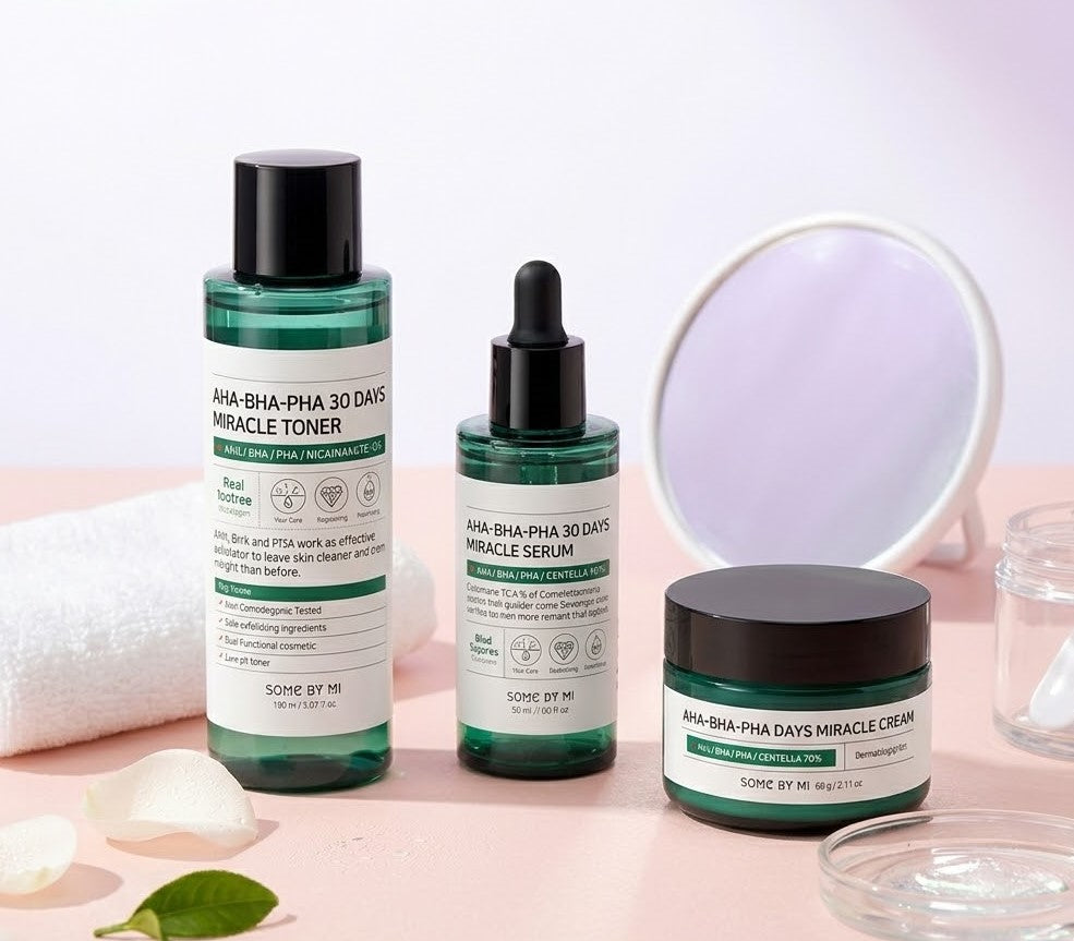 AHA BHA PHA 30 Days Miracle: La Solución Coreana para Piel con Acné