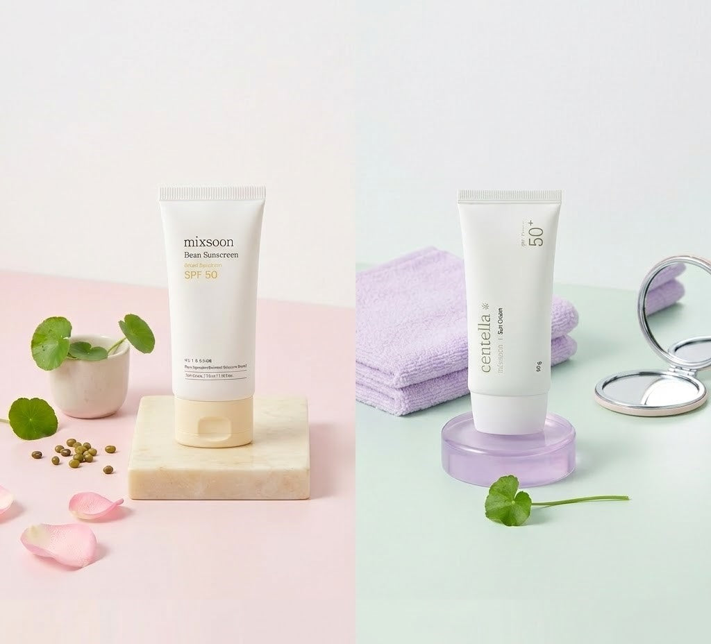Diferencia entre Centella Sun Cream y Bean Sunscreen ¿Cuál es Mejor para tu Piel?