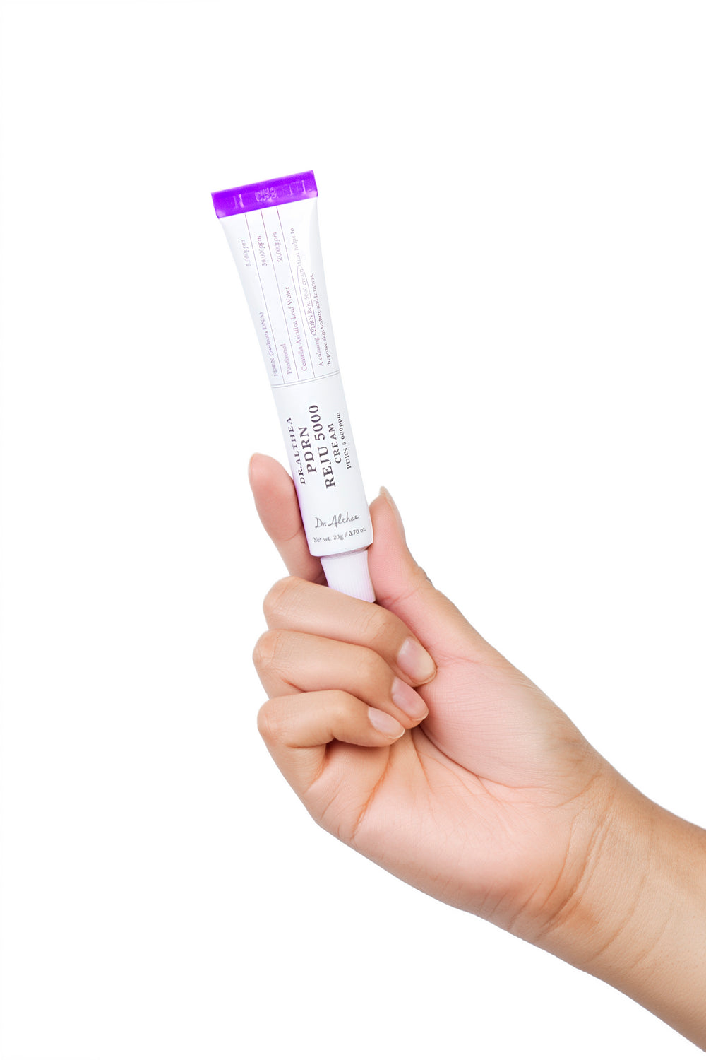 Crema regeneradora coreana PDRN Reju 5000 Cream de 20g con 5,000ppm de PDRN.