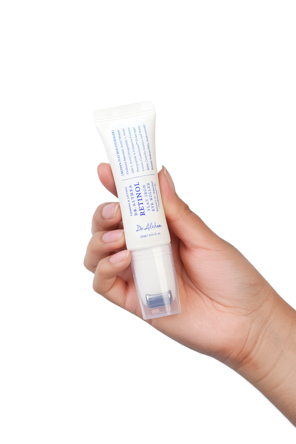 Crema para contorno de ojos con retinol Retinol Flat Iron Eye Roller de 25ml con aplicador frío.