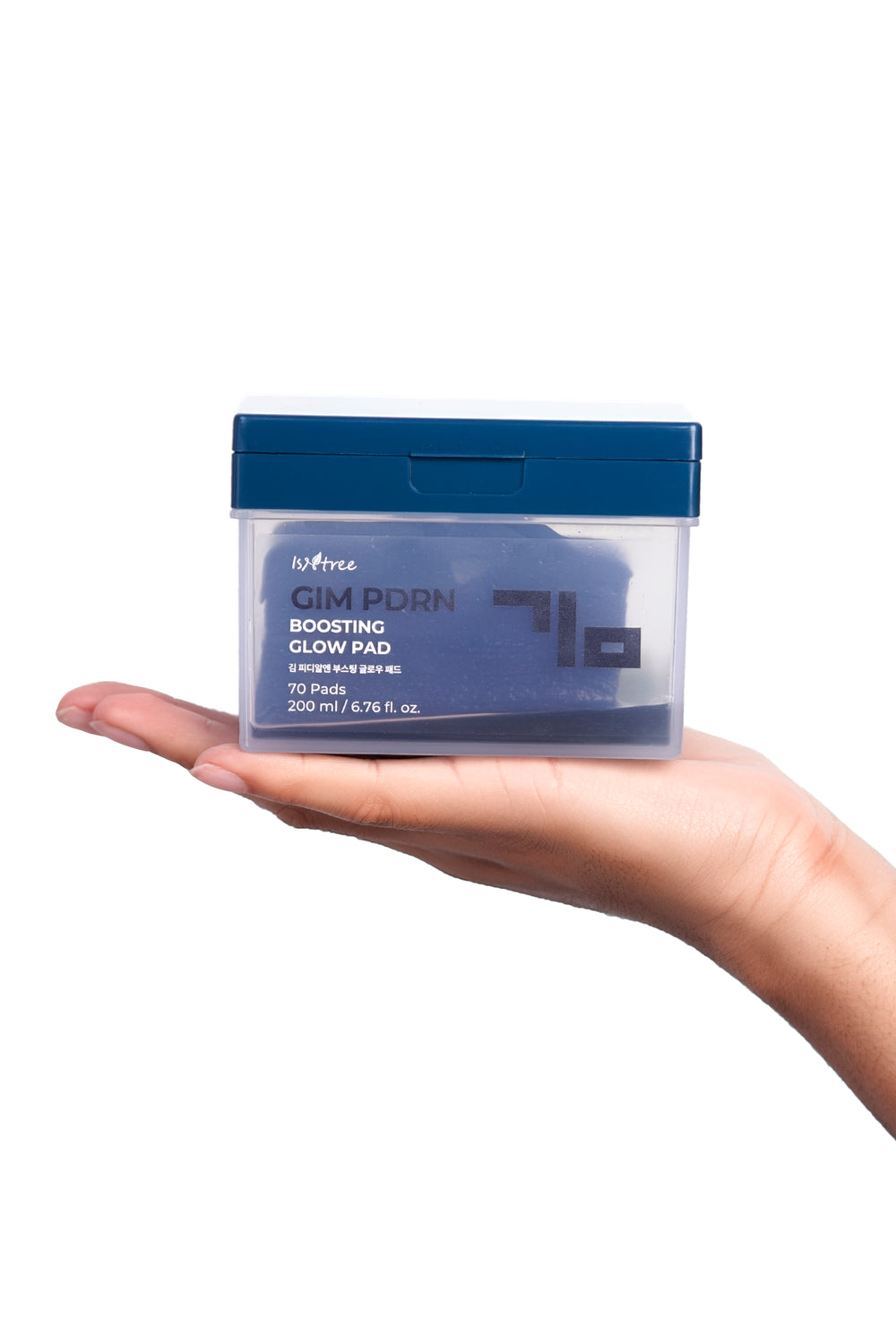 Pads tonificantes coreanos iluminadores Isntree Gim PDRN Glow Pads.