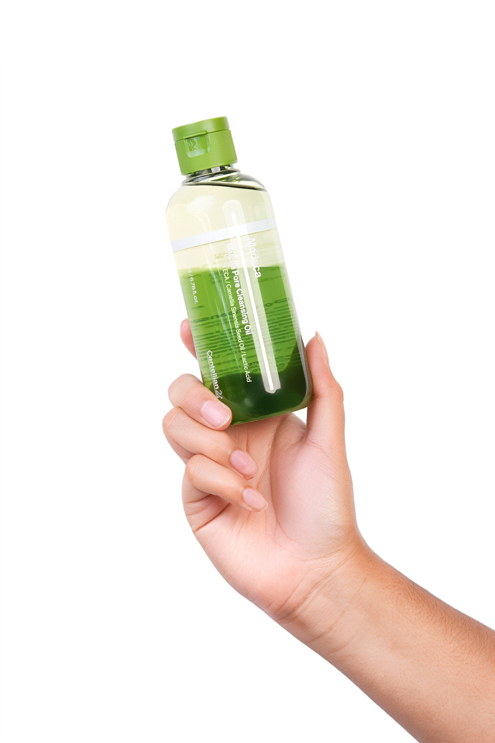 Aceite limpiador coreano para poros Madeca Matcha Pore Cleansing Oil de 200ml.