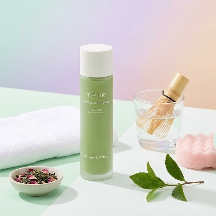 TIRTIR - Matcha Skin Toner (150 ml) - Toner  para control de sebo, hidratación y piel equilibrada
