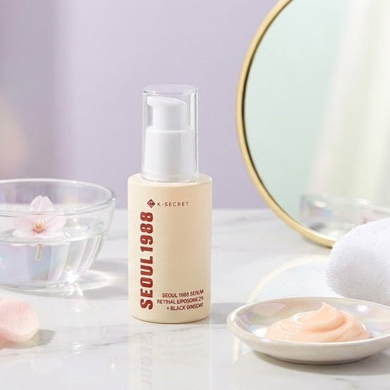 K-Secret Seoul 1988 - Retinal Liposome 2% + Black Ginseng Serum 30 ml - Reafirmante y Rejuvenecedor