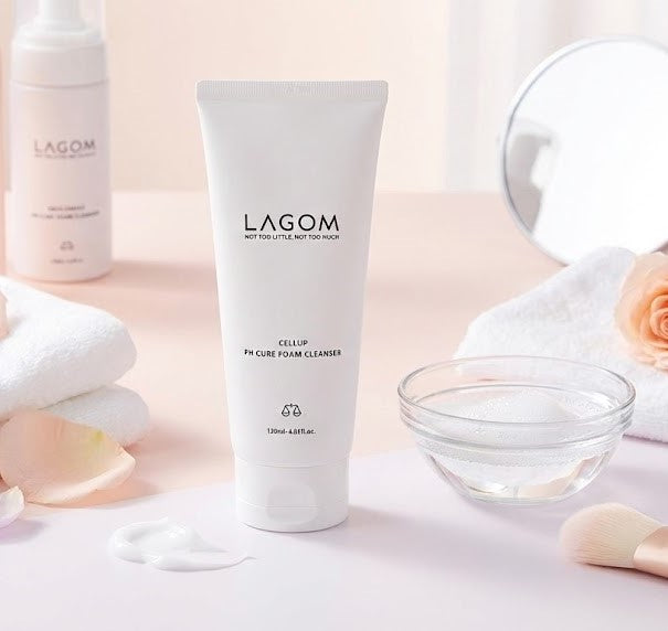 Lagom - Cellup pH Cure Foam Cleanser 120 ml – Calmante e Hidratante